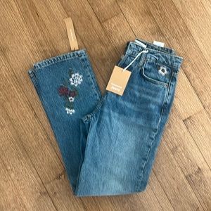 Reformation Cynthia Jeans Embroidered 25